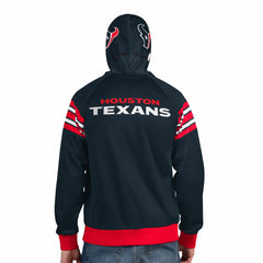 Houston Texans Pro Player Helmet Full-Zip Hooded Track Jacket Navy/Red - NFL