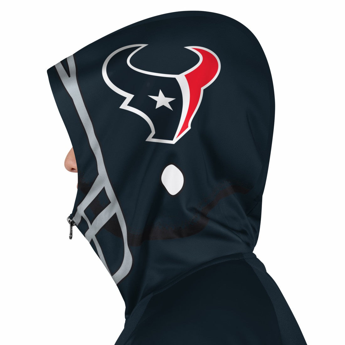 Houston Texans Pro Player Helmet Full-Zip Hooded Track Jacket Navy/Red - NFL