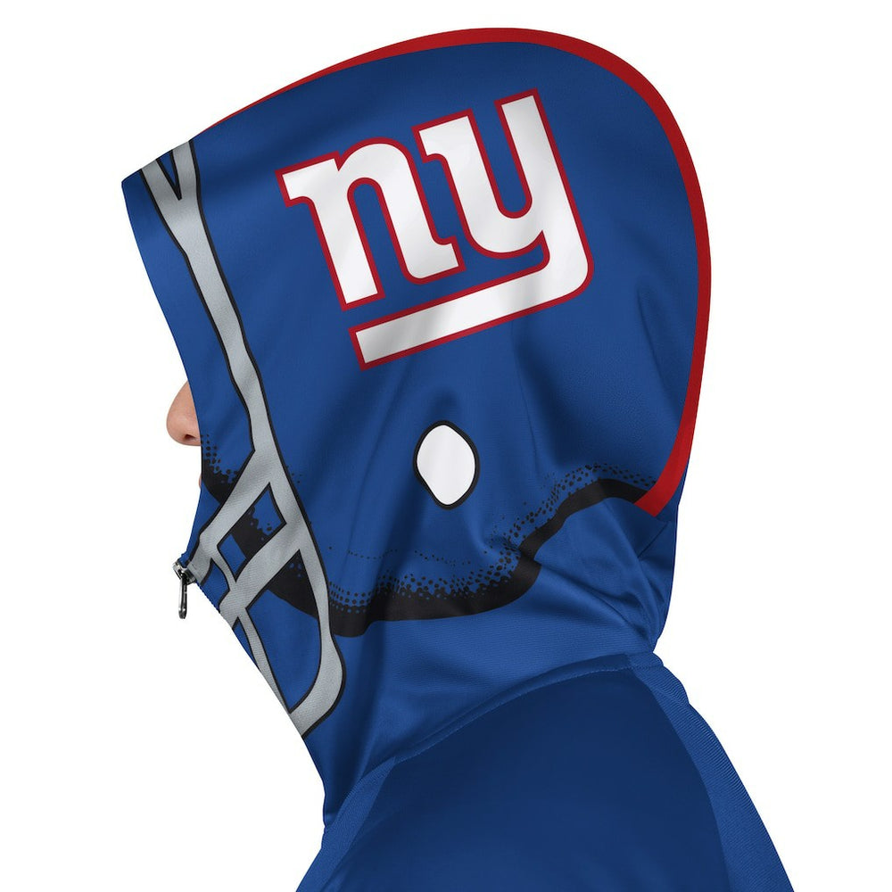 New York Giants Pro Player Helmet Full-Zip Hooded Track Jacket Royal/Red - NFL