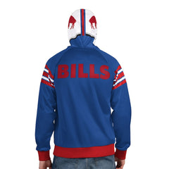 Buffalo Bills Pro Player Retro Helmet Full-Zip Hooded Track Jacket Royal/Red - NFL
