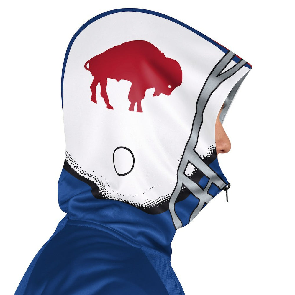 Buffalo Bills Pro Player Retro Helmet Full-Zip Hooded Track Jacket Royal/Red - NFL