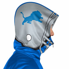 Detroit Lions Pro Player Retro Helmet Full-Zip Hooded Track Jacket Blue/Silver - NFL