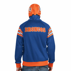 Denver Broncos Pro Player Retro Helmet Full-Zip Hooded Track Jacket Royal/Orange - NFL