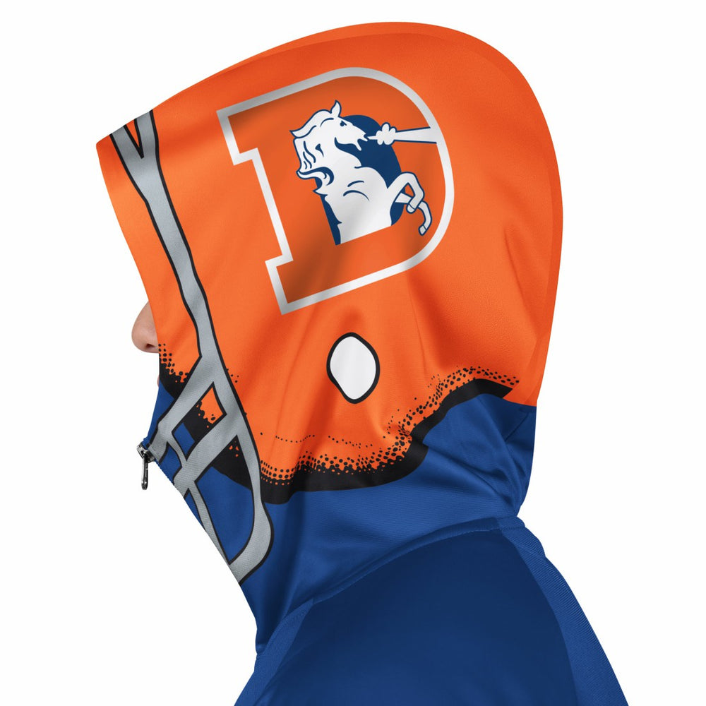 Denver Broncos Pro Player Retro Helmet Full-Zip Hooded Track Jacket Royal/Orange - NFL
