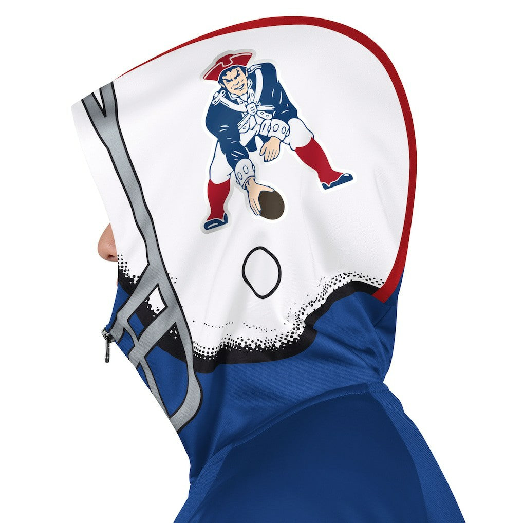New England Patriots Pro Player Retro Helmet Full-Zip Hooded Track Jacket Royal/Red - NFL