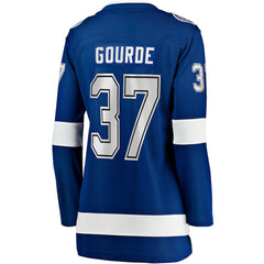 Yanni Gourde Tampa Bay Lightning - Fanatics Women's Home Breakaway Player Jersey Blue