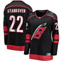 Logan Stankoven Carolina Hurricanes - Fanatics Women's Home Breakaway Player Jersey Black
