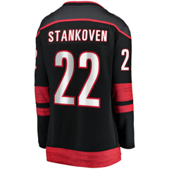 Logan Stankoven Carolina Hurricanes - Fanatics Women's Home Breakaway Player Jersey Black