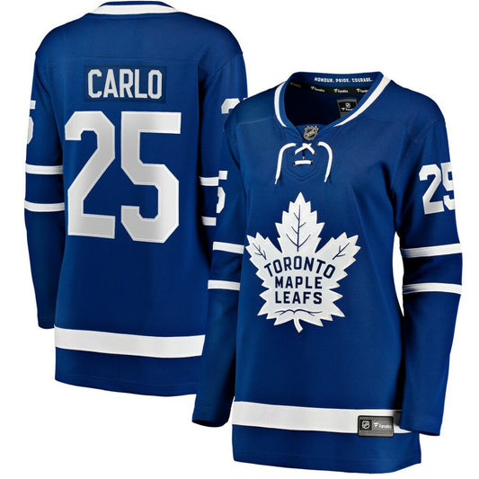 Brandon Carlo Toronto Maple Leafs Fanatics Women's Home Breakaway Player Jersey - Blue | NHL Jerseys