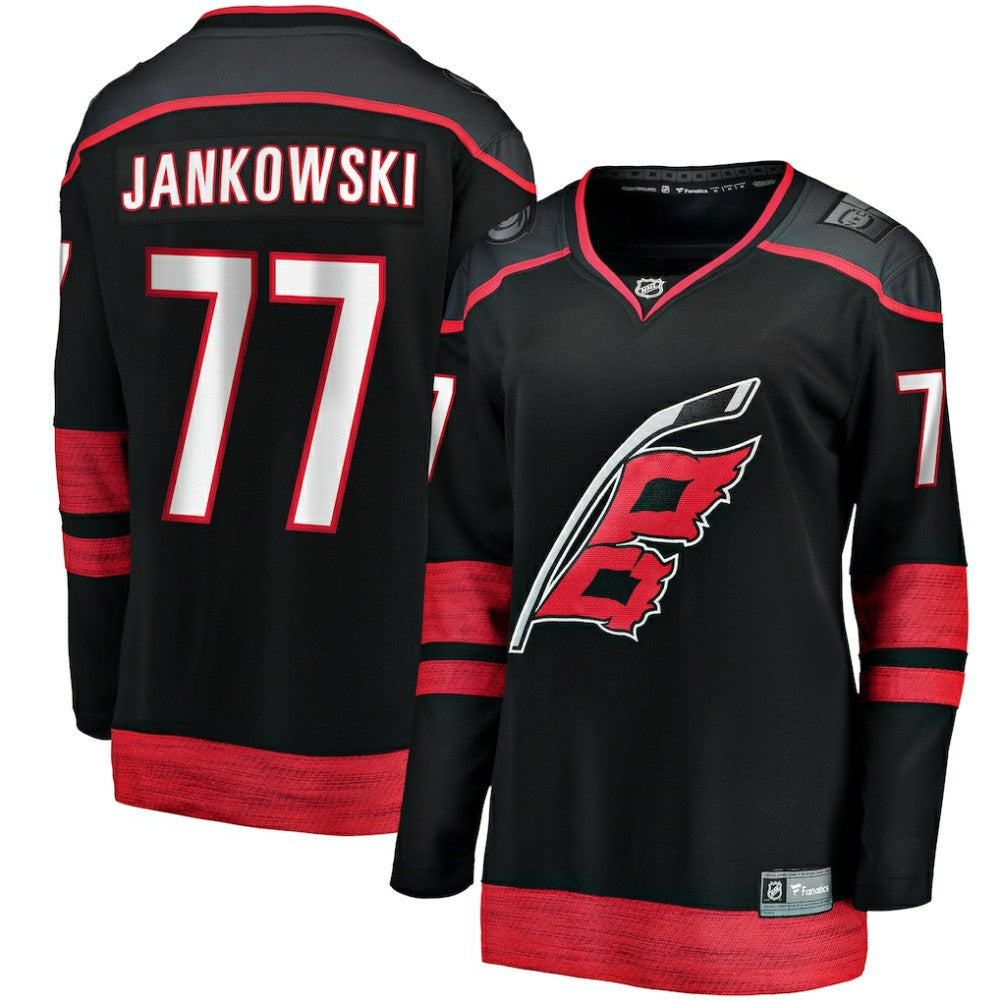 Mark Jankowski Carolina Hurricanes Fanatics Women's Home Breakaway Player Jersey - Black | NHL Jerseys