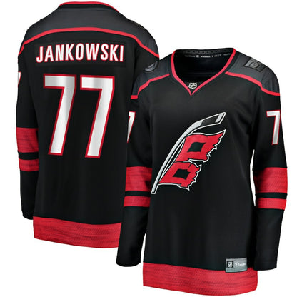 Mark Jankowski Carolina Hurricanes Fanatics Women's Home Breakaway Player Jersey - Black | NHL Jerseys