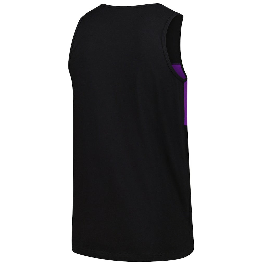 Minnesota Vikings Retro Colorblock Tank Top Black - Mitchell & Ness