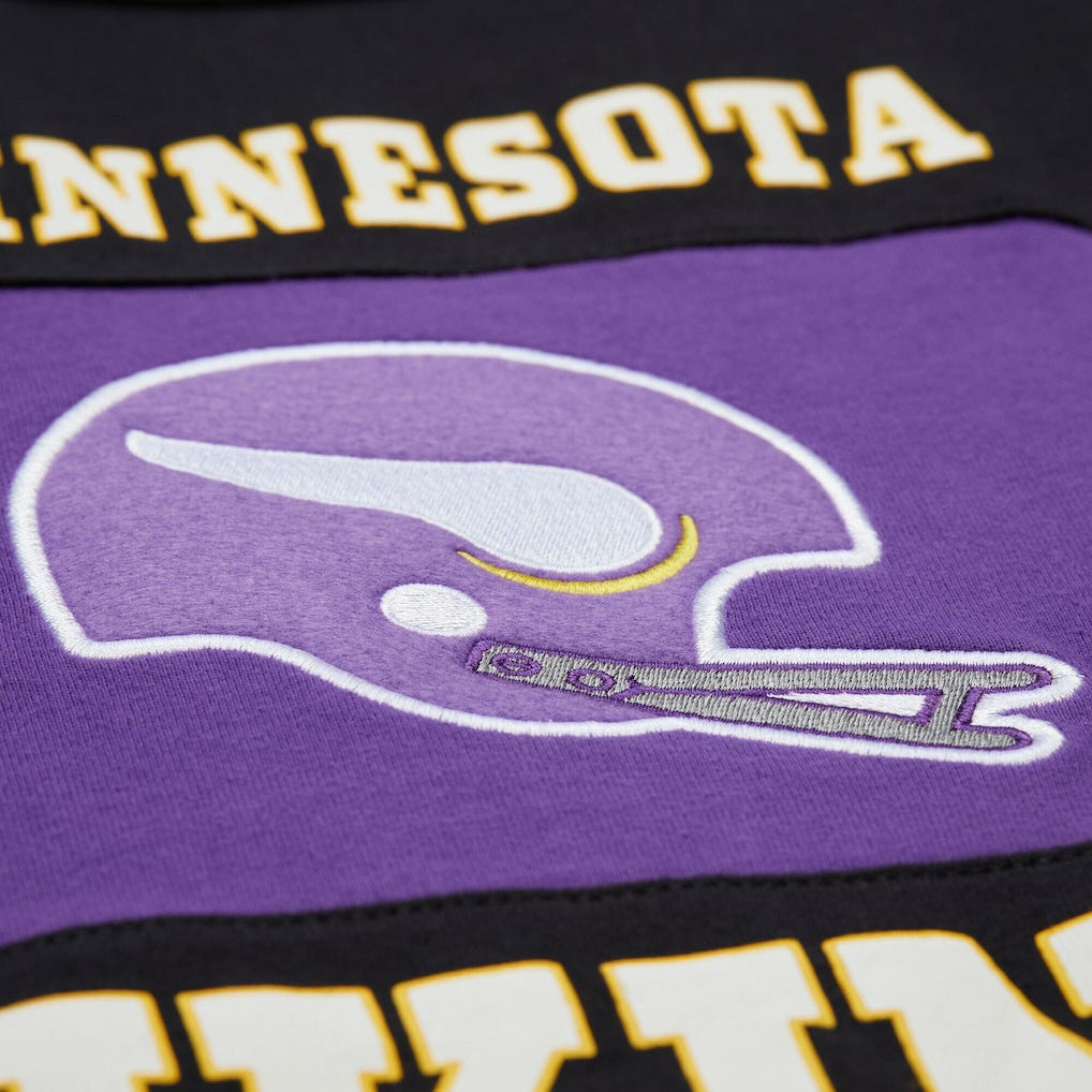 Minnesota Vikings Retro Colorblock Tank Top Black - Mitchell & Ness