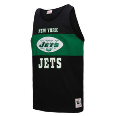 New York Jets Retro Colorblock Tank Top Black - Mitchell & Ness