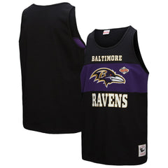 Baltimore Ravens Retro Colorblock Tank Top Black - Mitchell & Ness