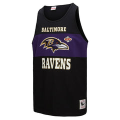 Baltimore Ravens Retro Colorblock Tank Top Black - Mitchell & Ness