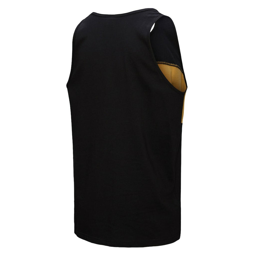 New Orleans Saints Retro Colorblock Tank Top Black - Mitchell & Ness