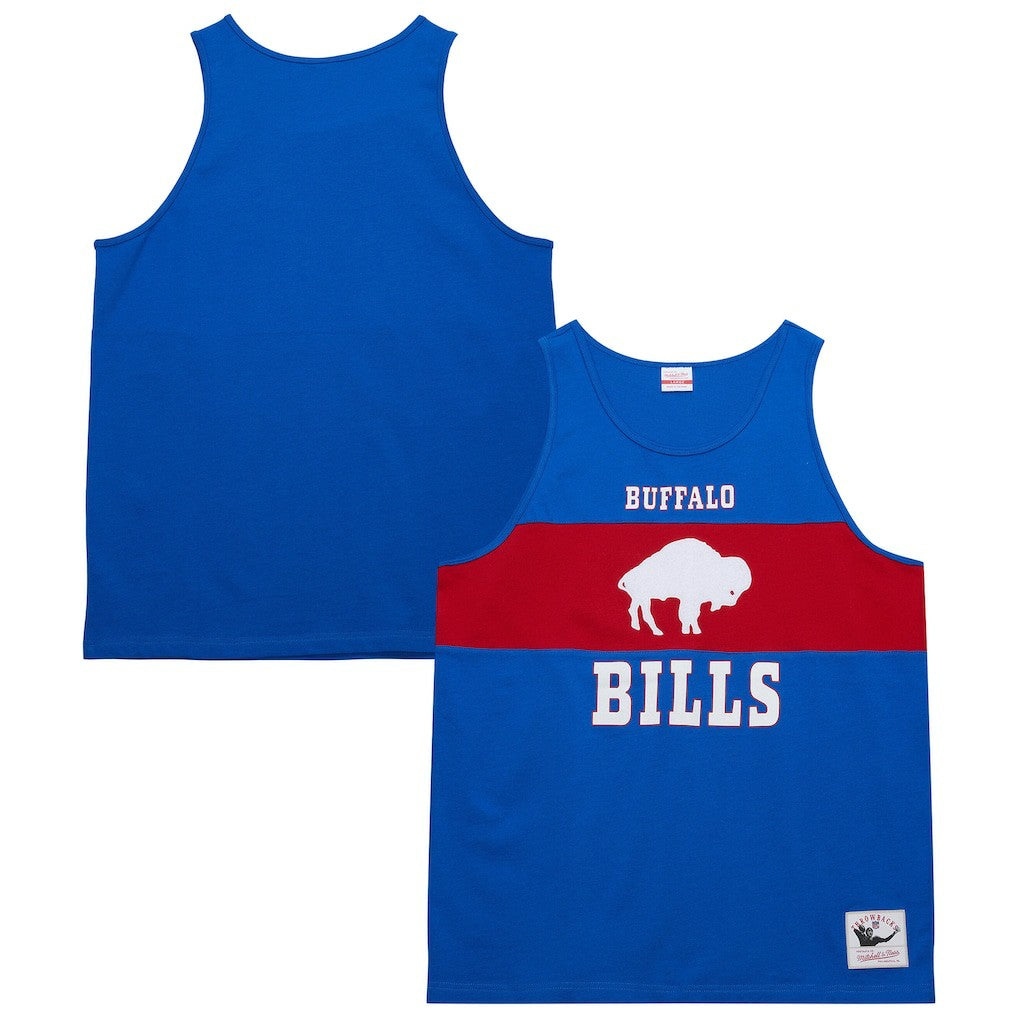 Buffalo Bills Retro Colorblock Tank Top Royal - Mitchell & Ness