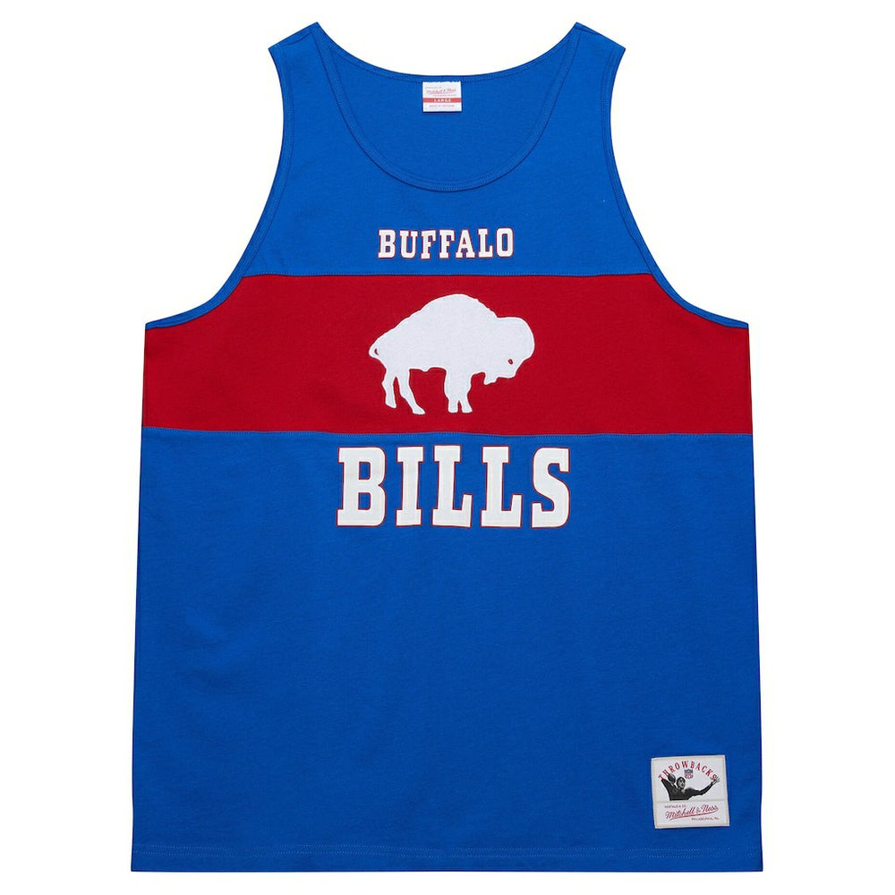 Buffalo Bills Retro Colorblock Tank Top Royal - Mitchell & Ness