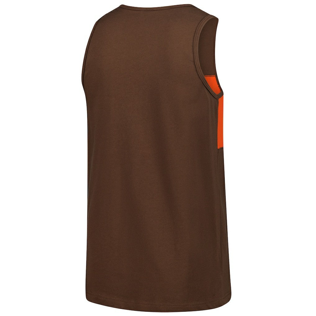Cleveland Browns Retro Colorblock Tank Top Brown - Mitchell & Ness