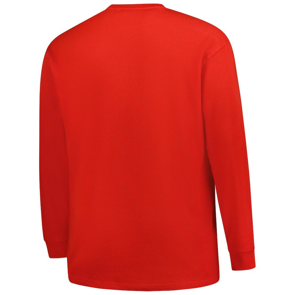 Houston Texans Big & Tall Throwback Thermal Long Sleeve T-Shirt Red - Fanatics