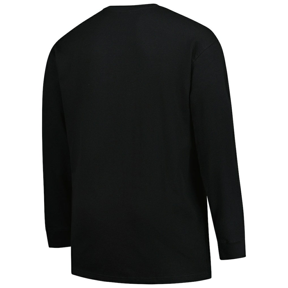 Miami Dolphins Big & Tall Throwback Thermal Long Sleeve T-Shirt Black - Fanatics