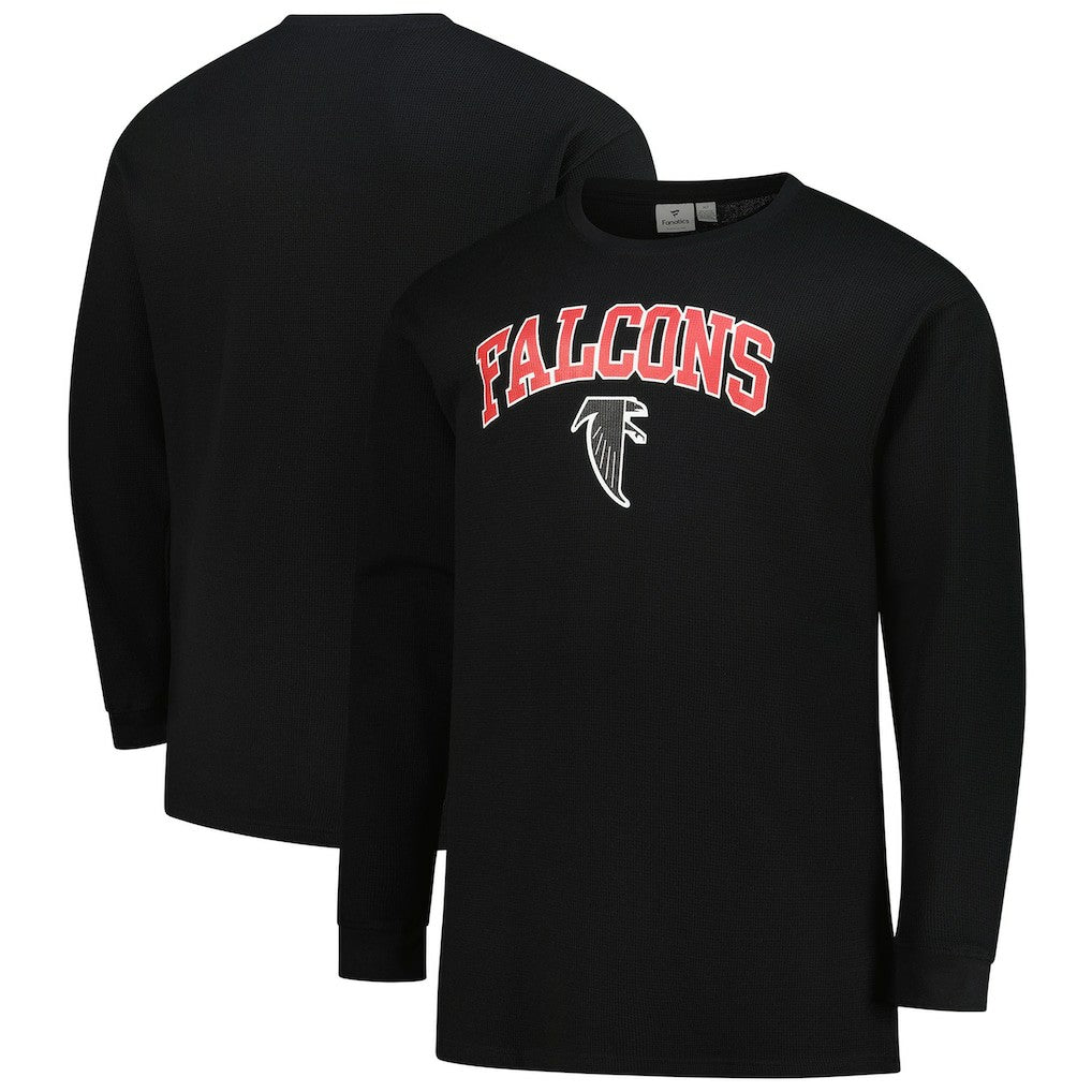 Atlanta Falcons Big & Tall Throwback Thermal Long Sleeve T-Shirt Black - Fanatics