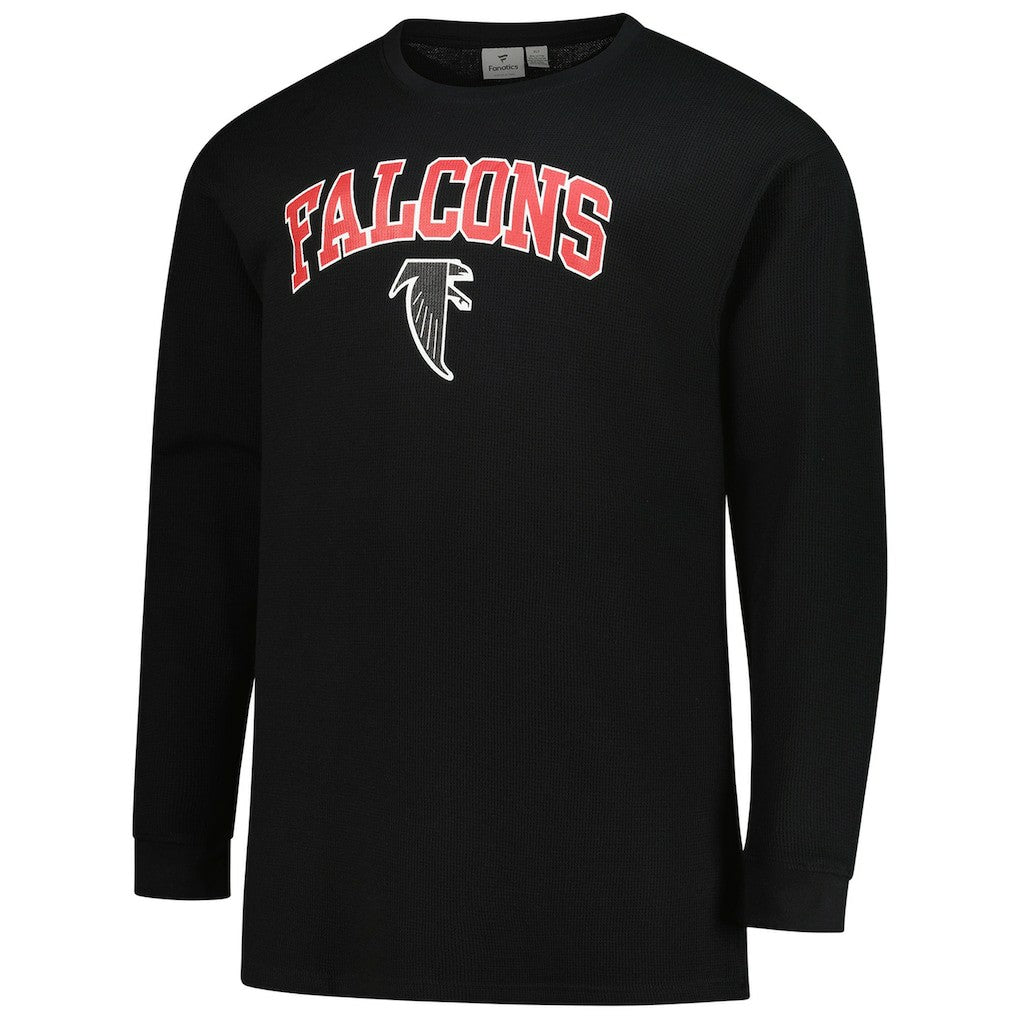 Atlanta Falcons Big & Tall Throwback Thermal Long Sleeve T-Shirt Black - Fanatics