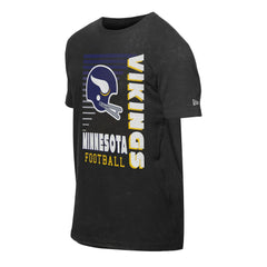 Minnesota Vikings New Era Retro Logo Enzyme Washed Oversized T-Shirt Black - NFL