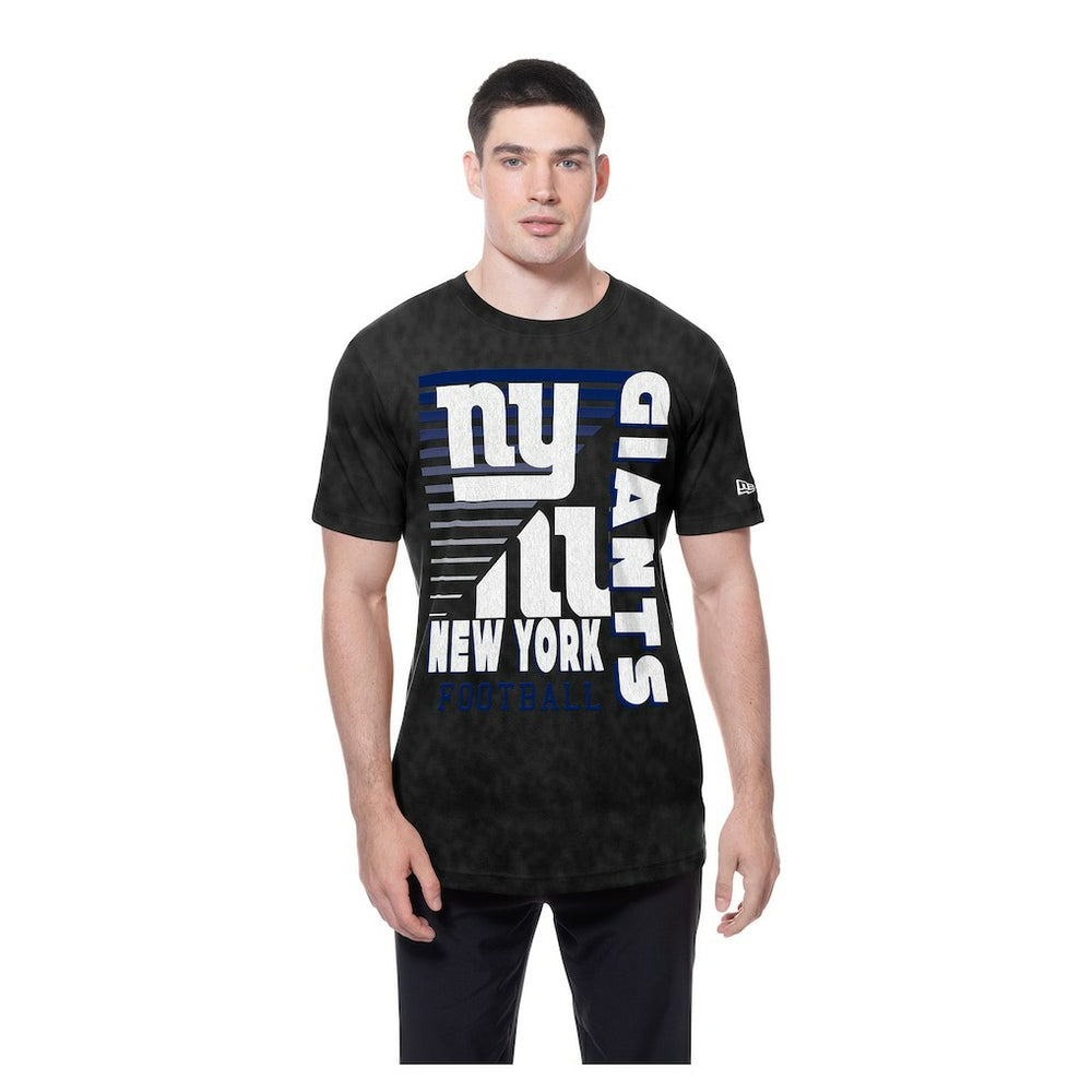 New York Giants New Era Enzyme Washed Oversized T-Shirt Black - NFL