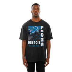 Detroit Lions New Era Enzyme Washed Oversized T-Shirt Black - NFL