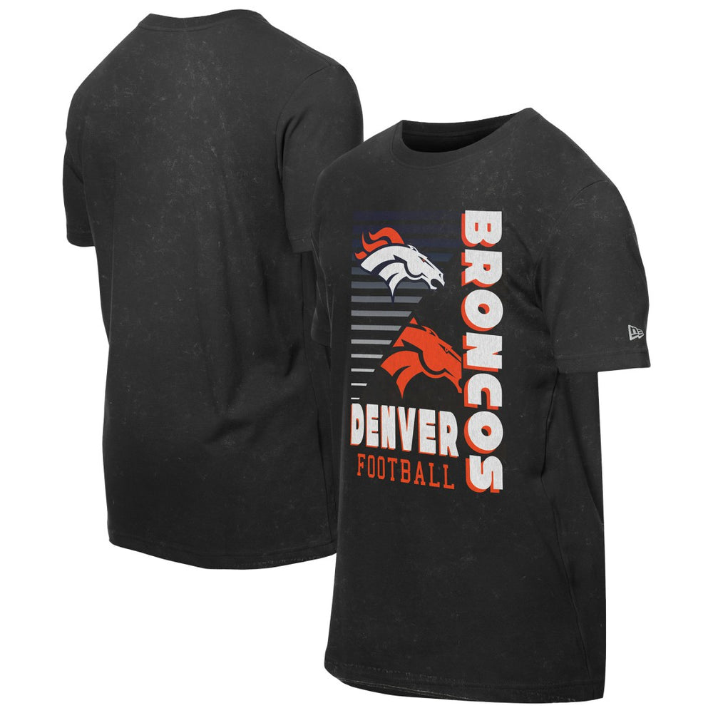 Denver Broncos New Era Enzyme Washed Oversized T-Shirt Black - NFL