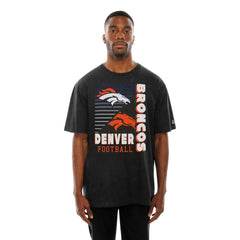Denver Broncos New Era Enzyme Washed Oversized T-Shirt Black - NFL