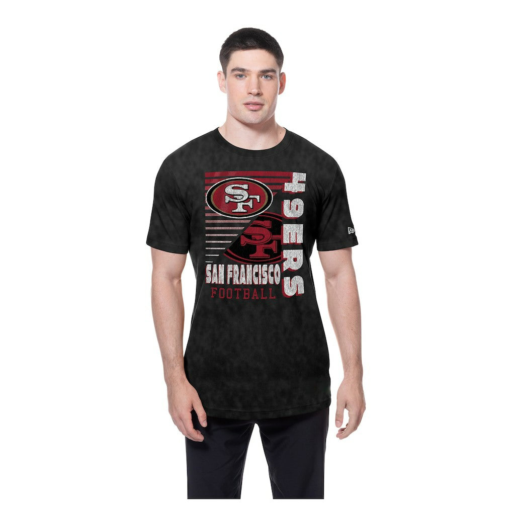 San Francisco 49ers New Era Enzyme Washed Oversized T-Shirt Black - NFL
