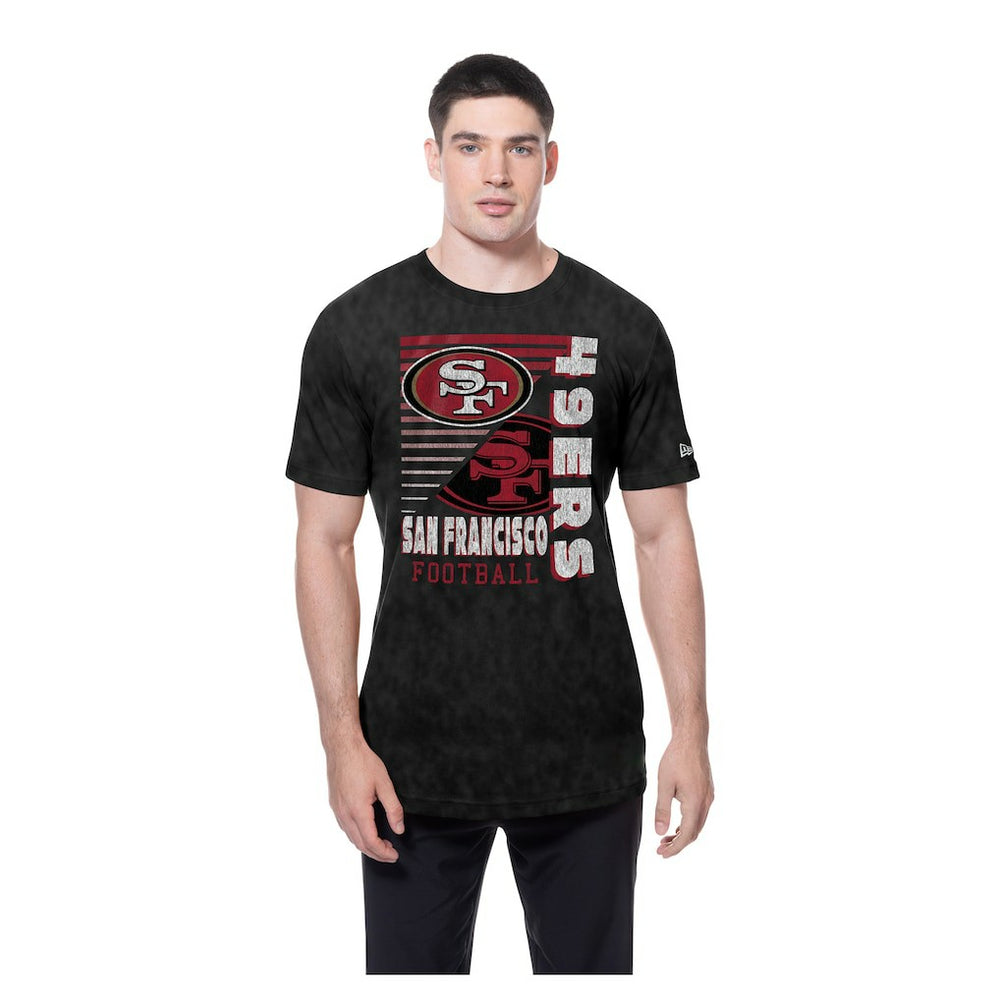 San Francisco 49ers New Era Enzyme Washed Oversized T-Shirt Black - NFL
