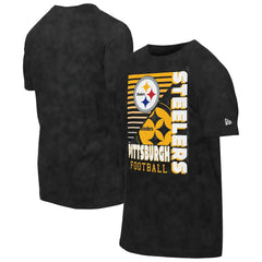 Pittsburgh Steelers New Era Enzyme Washed Oversized T-Shirt Black - NFL