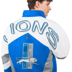 Detroit Lions Pro Player Shoulder To Shoulder Polyfill Full-Zip Hooded Jacket Blue - NFL
