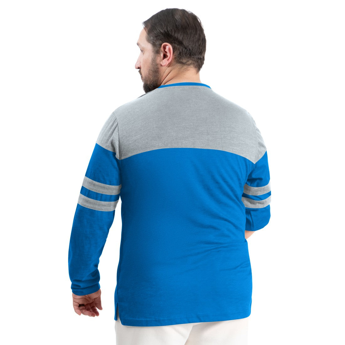 Detroit Lions G-III Sports by Carl Banks Adaptive Outlast Long Sleeve T-Shirt Blue/Silver - NFL