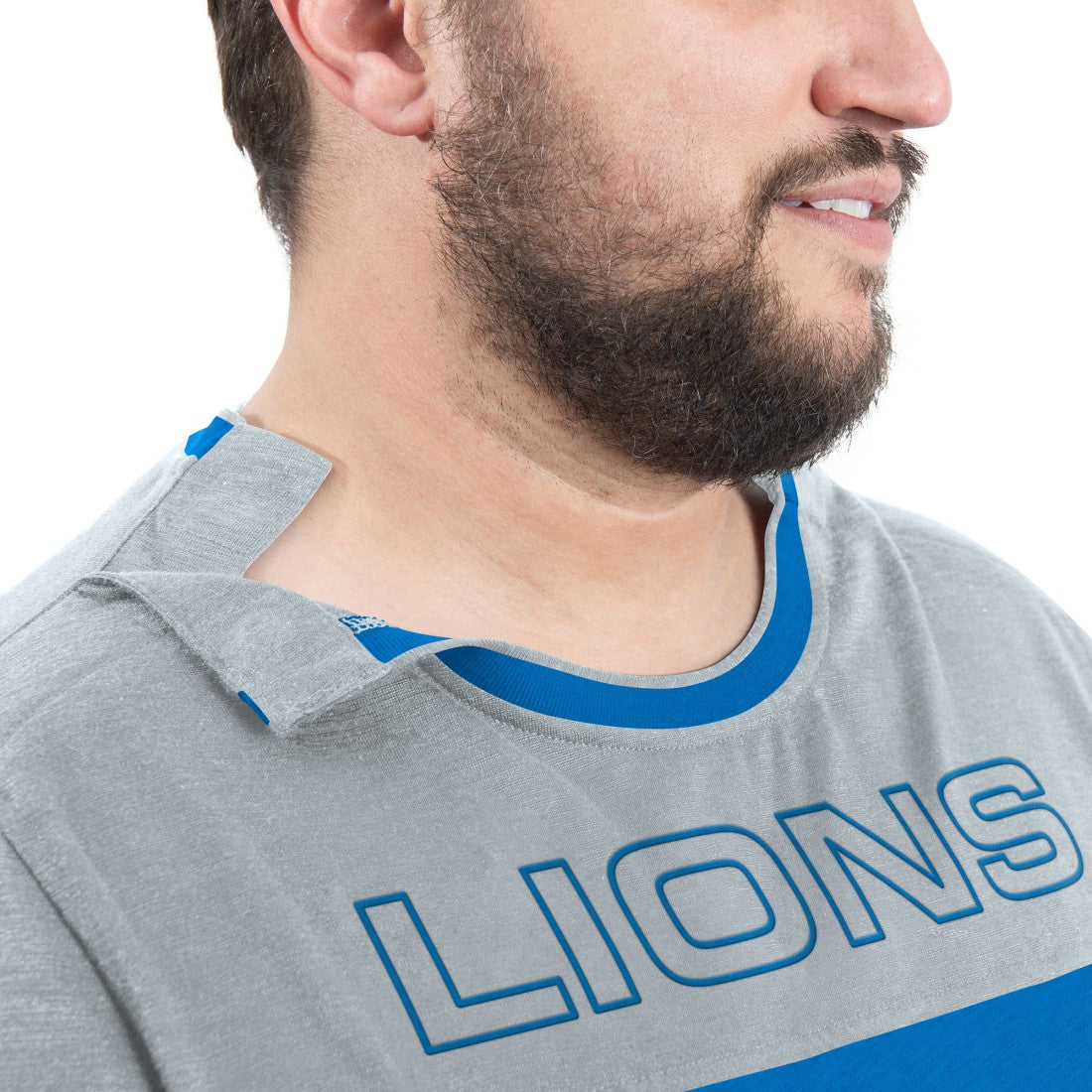 Detroit Lions G-III Sports by Carl Banks Adaptive Outlast Long Sleeve T-Shirt Blue/Silver - NFL