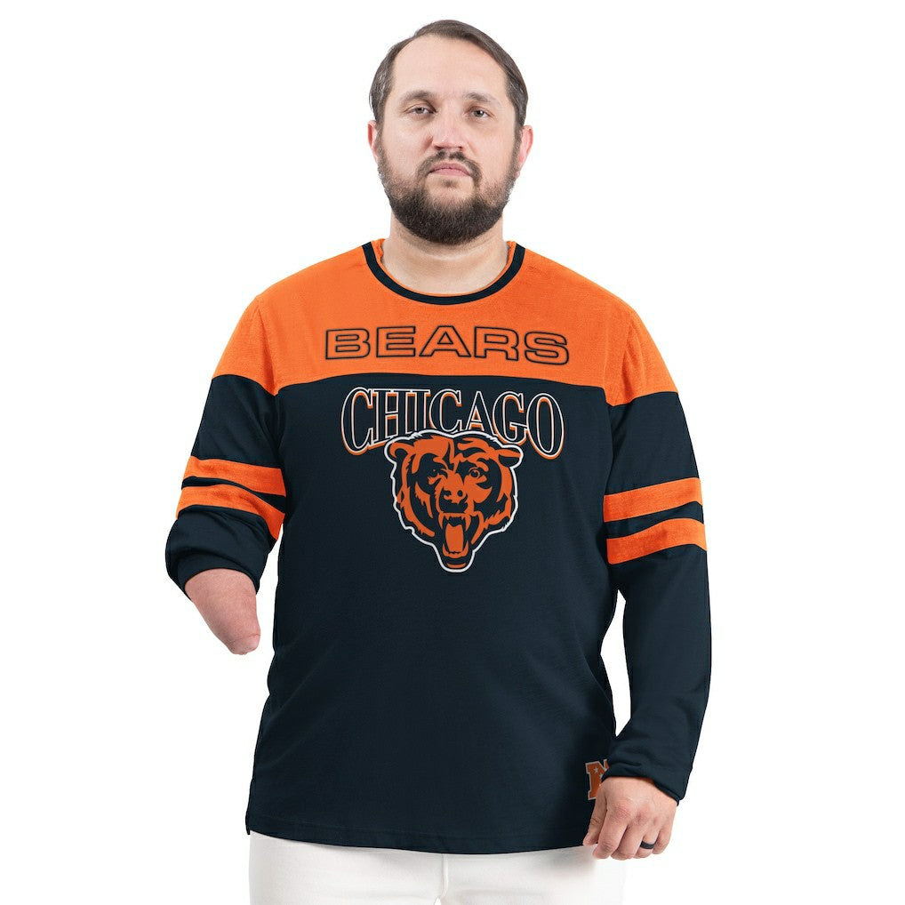 Chicago Bears G-III Sports by Carl Banks Adaptive Outlast Long Sleeve T-Shirt Navy/Orange - NFL