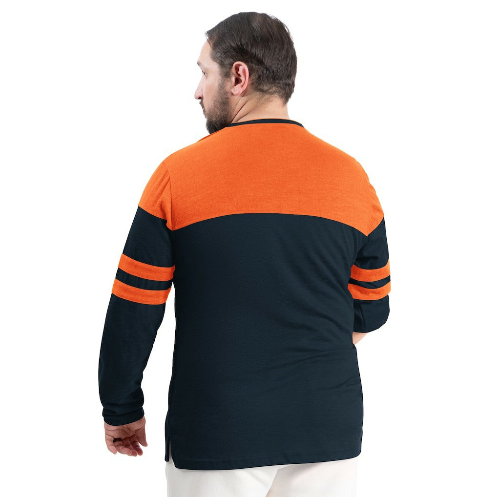 Chicago Bears G-III Sports by Carl Banks Adaptive Outlast Long Sleeve T-Shirt Navy/Orange - NFL