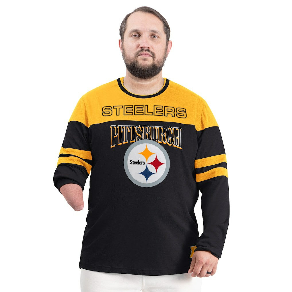 Pittsburgh Steelers G-III Sports by Carl Banks Adaptive Outlast Long Sleeve T-Shirt Black/Gold - NFL