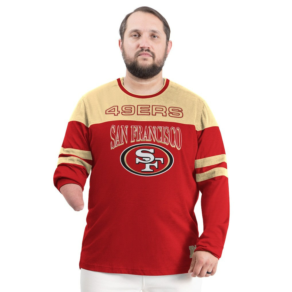 San Francisco 49ers G-III Sports by Carl Banks Adaptive Outlast Long Sleeve T-Shirt Scarlet/Gold - NFL