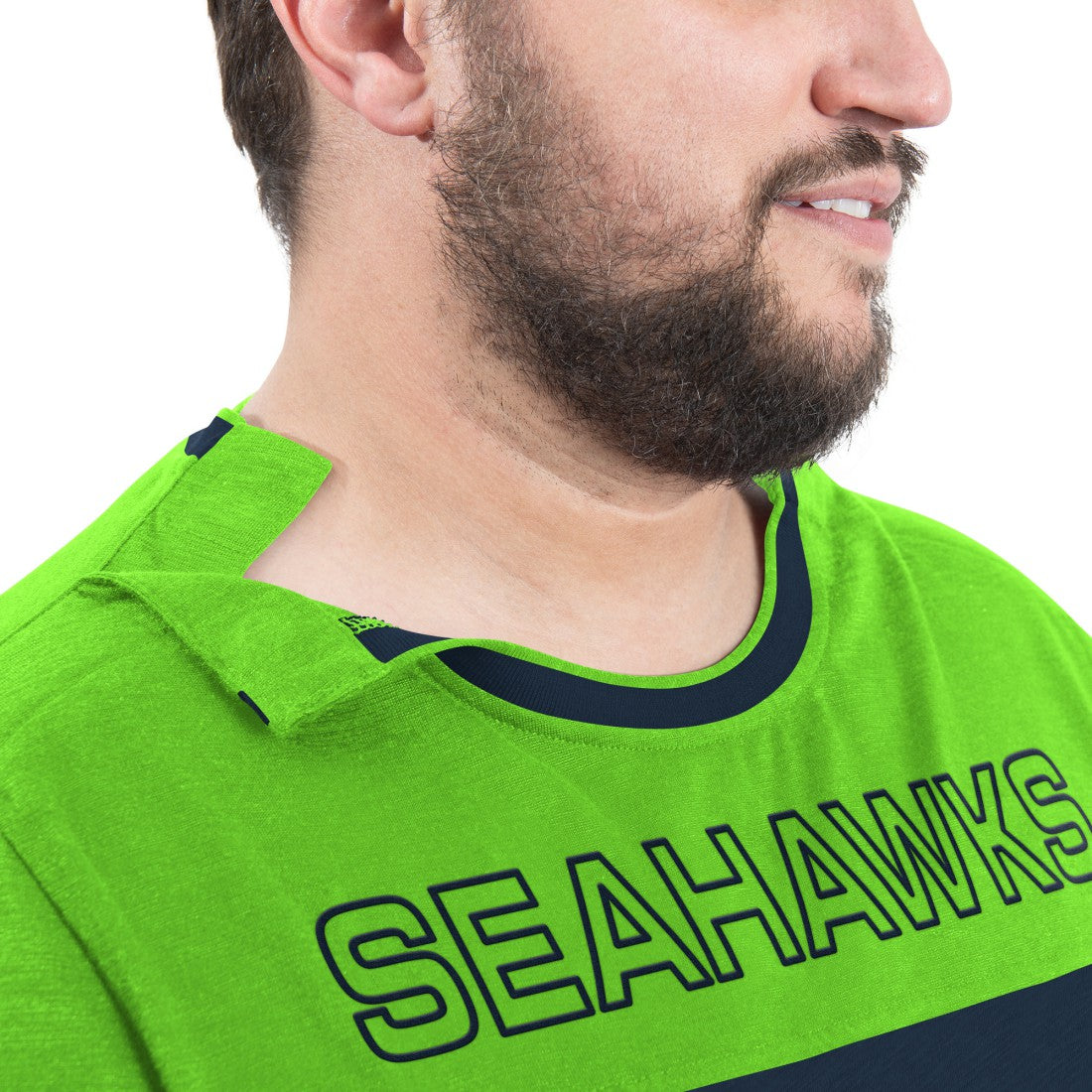 Seattle Seahawks G-III Sports by Carl Banks Adaptive Outlast Long Sleeve T-Shirt College Navy/Neon Green - NFL