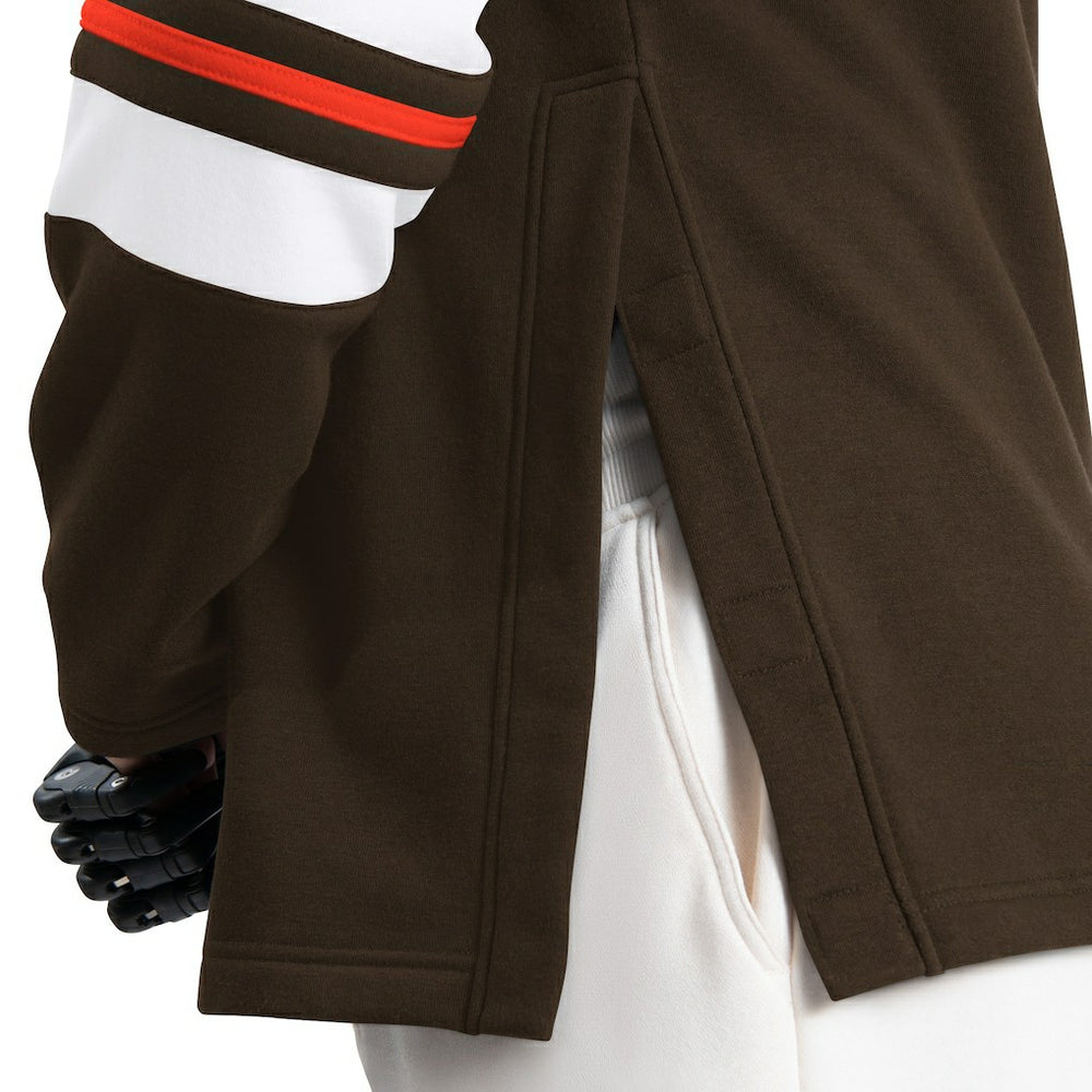 Cleveland Browns G-III Sports by Carl Banks Adaptive Lord Stanley Crewneck Sweatshirt Brown - NFL
