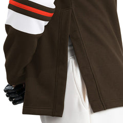 Cleveland Browns G-III Sports by Carl Banks Adaptive Lord Stanley Crewneck Sweatshirt Brown - NFL