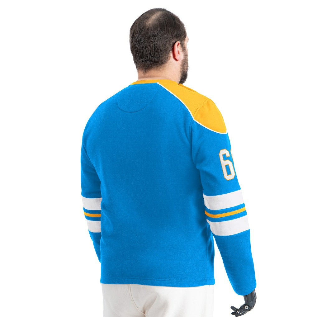 Los Angeles Chargers G-III Sports by Carl Banks Adaptive Lord Stanley Crewneck Sweatshirt Powder Blue - NFL