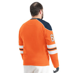 Denver Broncos G-III Sports by Carl Banks Adaptive Lord Stanley Crewneck Sweatshirt Orange - NFL