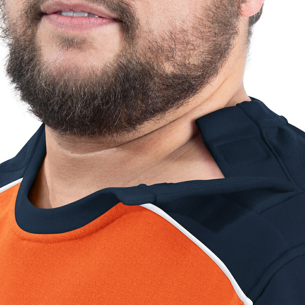 Denver Broncos G-III Sports by Carl Banks Adaptive Lord Stanley Crewneck Sweatshirt Orange - NFL