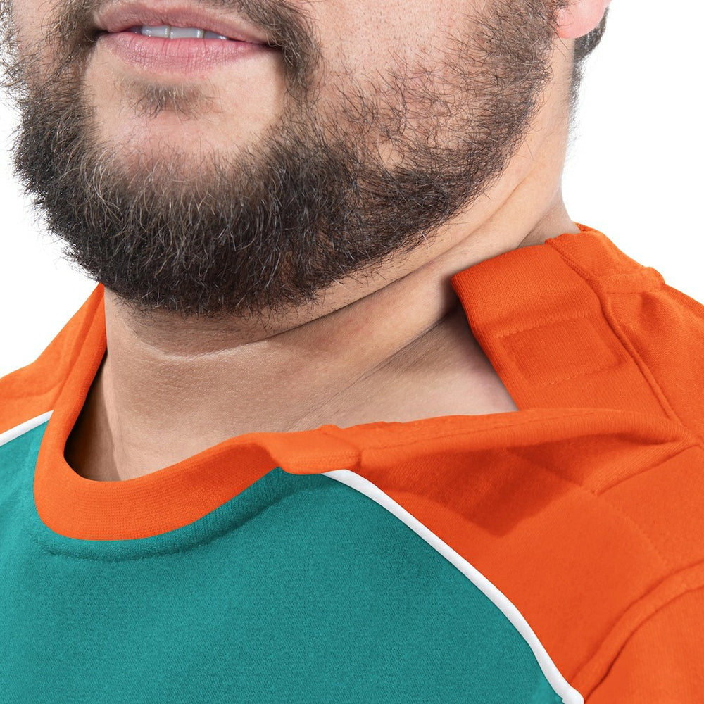 Miami Dolphins G-III Sports by Carl Banks Adaptive Lord Stanley Crewneck Sweatshirt Aqua - NFL